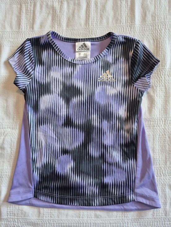 adidas Other - Adidas girls 3T shirt short sleeve purple, EUC